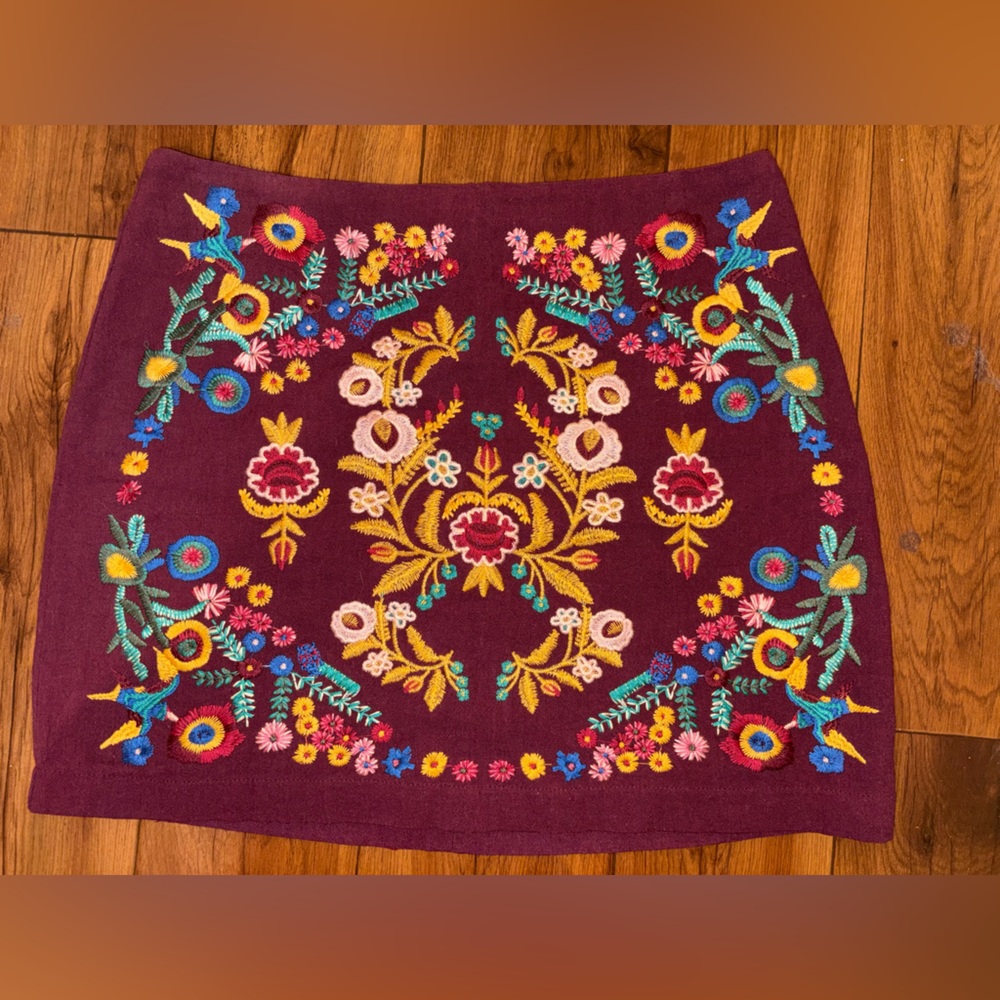 Altar'd State Large Maroon Skirt